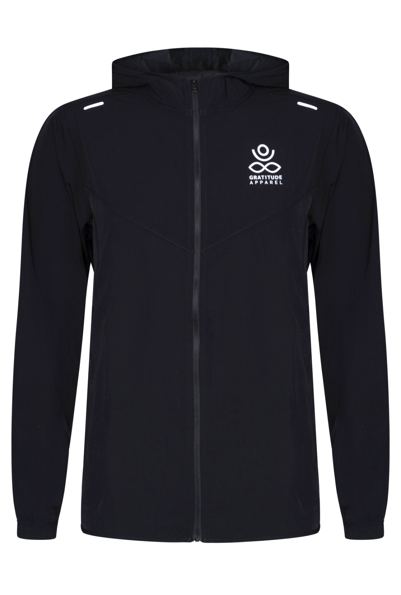 Gratitude Edge Windbreaker - Onyx GratitudeApparel