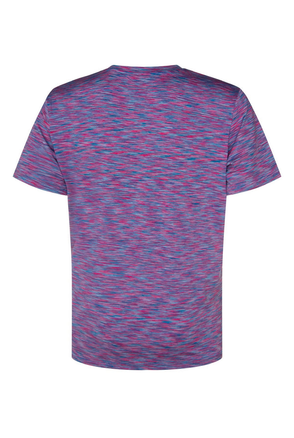 Pink Blue & White Space Dye T Shirt