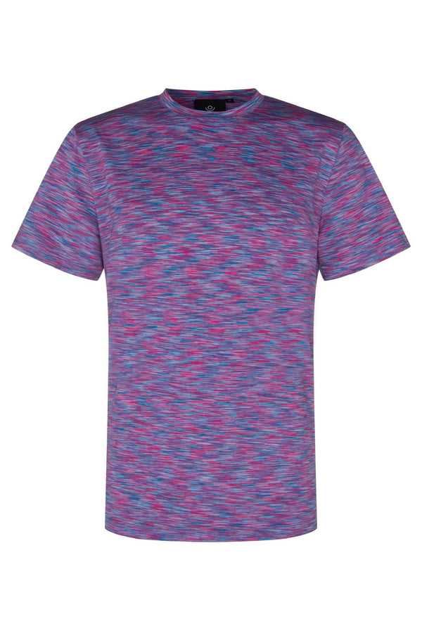 Pink Blue & White Space Dye T Shirt