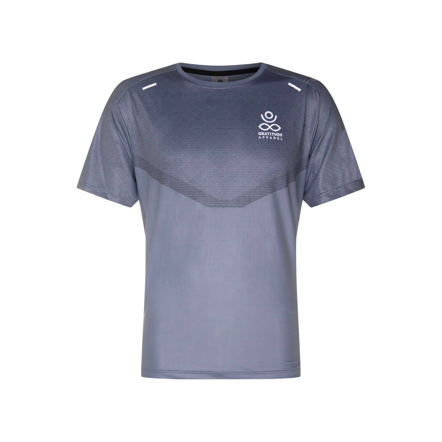 Gratitude Riser T Shirt - Cobalt GratitudeApparel